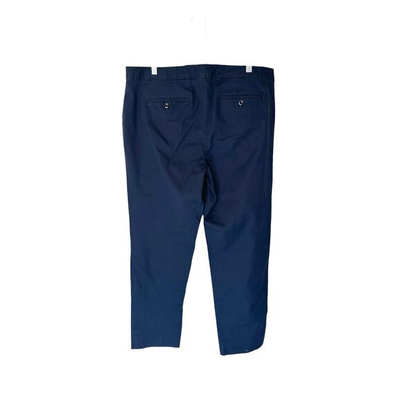 Talbots Blue Textured Career Office Work Hampshire Ankle Dress Pants Size 14 - Picture 7 of 10